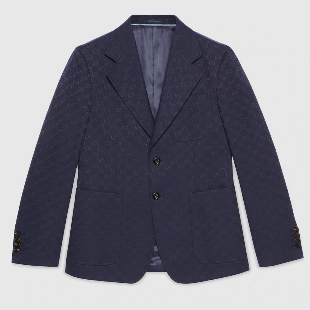 GUCCI GG cotton blend formal jacket